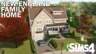 NEW ENGLAND FAMILY HOME 🏡 // Sims 4 Speed Build // NoCC