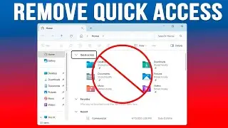 How to Remove Quick Access from the Home Section in File Explorer
