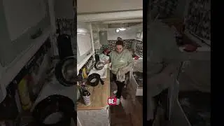 watch me clean up after tea inside our caravan. 6 kids the dog delta and the fella