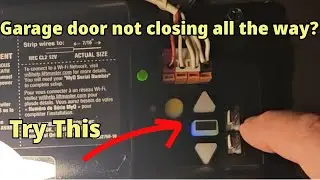 Fixing LiftMaster Garage door opener closes but leaves a two inch gap