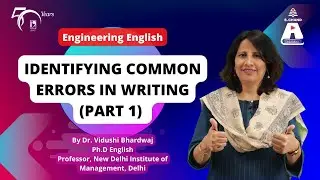 Identifying Common Errors in Writing (Part 1) | Engineering English | S Chand Academy