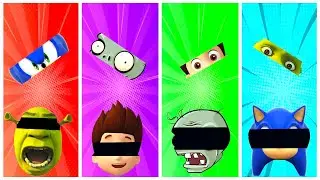 Wrong eyes👀 Shrek and Paw Patrol Rider and Zombie and Sonic DAME TU COSITA Funny Puzzle Wrong Heads