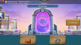 How to complete chapter 5 stage 13 || lords mobile