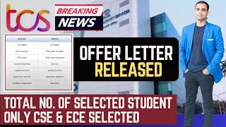 🔥TCS Offer Letter Released | Accept Offer Letter Now | Total Selected Candidate🔥