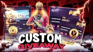 live freefire customs giveaway ng guild test #giveaway #customredeemcode #freefire