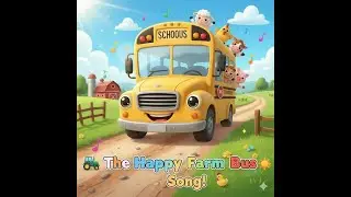 🚜The Happy Farm Bus Song 🚌 | Nursery Rhymes for kids and babies