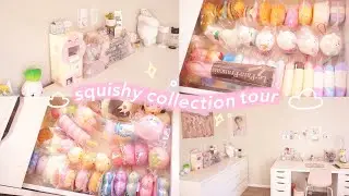 squishy collection tour | + desk tour stationery and kpop