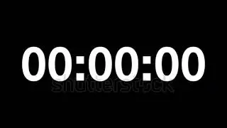 24 hours timer of hours digital clock white numbers on black background timer with minutes.