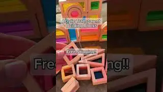 Spark Creativity with Wooden Rainbow Building Blocks! Perfect for Play, Learning & Gifting