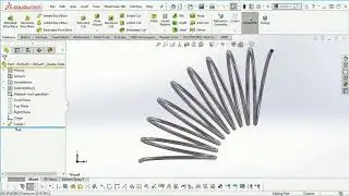 Create Arc Spring by SOLIDWORKS 2019