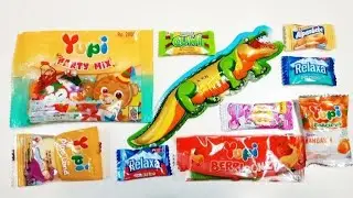 Hunting aneka permen 121,permen buaya,yupi party mix,relxa,big babol,alpenibe