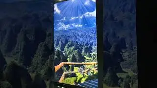 Breathtaking Mountain Vista with Sun Rays#MountainView #NatureBeauty #ScenicLandscape