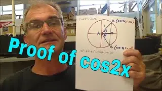 Derivation of The Double Angle Trig Identities, Proof of Cos2x
