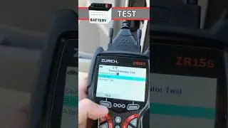 How to Test Your Car Battery with the Zurich ZR15s 🔋⚡ | Harbor Freight OBD2 Scanner&nbsp;Demo #shorts