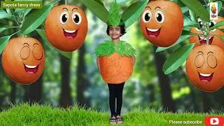 A easy sapota fancy dress \Sapota fancy dress ideas for school\DIY craft\Chiku fancy dress