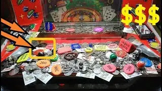 Machine POUSSEUR DE PIÈCES 🎁🎈 Une cascade foraine de pièces à faire tomber !