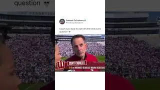 Coach Cignetti wasn&rsquo;t having it #nflnews #collegefootball #hoosiers #indianafootball #reporter