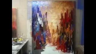 Urban Colorburst cityscape painting by Tatiana Iliina