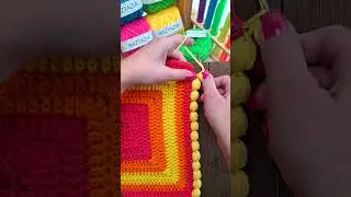 Crochet Bubble Border #shorts
