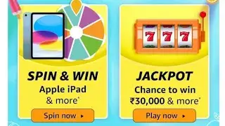 Amazon Weekly Jackpot | May 2023 | ₹30000 | ₹5000 | ₹100 | ₹50 | ₹20 | Today Answer | Win Amazon Pay