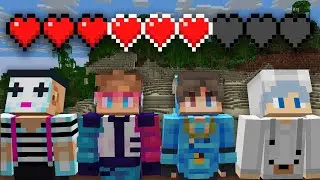 Hardcore Minecraft Shared Health Speedrun
