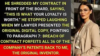 He Shredded My Contract &mdash; I Claimed ALL 36 Patents   Corporate Checkmate ♟️