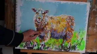 How To Use A Color Beginning - Sheep Painting Pt 4 of 5