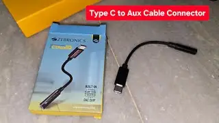 ZEBRONICS CTAux10 Type C to 3.5mm Adapter | Type C to Aux Cable Connector