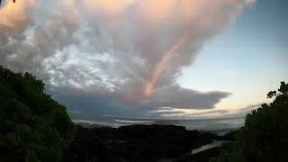 April 2024 Kailua Kona, Hawaii Time Lapse - Sunrise  Rainbow Moon 2
