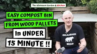 Make an Easy Compost Bin with Timber Pallets in Under 15 Minutes! - A Step by Step Guide #102