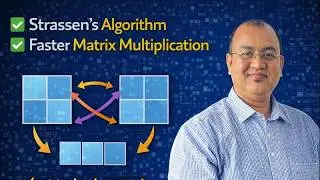 Strassen Algorithm Step-by-Step | Matrix Multiplication in Reduced Time | DAA