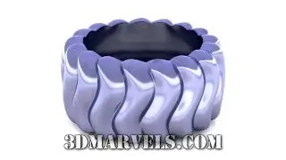 Wave Ring: 3D Printing Animation (720HD)