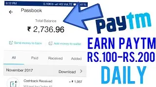 EARN Rs.100-Rs.200 Paytm cash DAILY | Payment PROOF ADDED