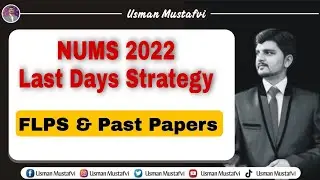 NUMS Last Days Strategy ::How To Crack NUMS ? Final Revision Plan For NUMS #mdcat #NUMS
