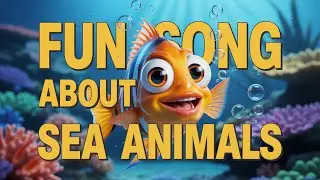 Little Ocean Song | Fun Kids Nursery Rhyme About Fish Names and Sea Adventure Fun