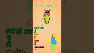 Guess the 'Steal a Brainrot' Character! | Roblox Italian Brainrot Quiz