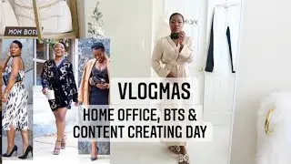 VLOGMAS 2021: HOME OFFICE RUG CLEANING, BTS HAUL, CONTENT CREATING SHOOT | FANCYNCHIC