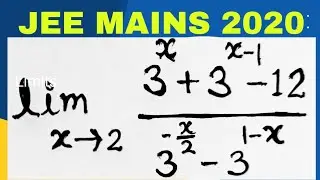 JEE MAINS 2020/Practice Previous Questions/Best Simplification.......
