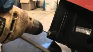 How to drill out a broken bolt