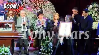 Paty Chapoy se quiebra en el último adiós a Daniel Bisogno junto a familia Ventaneando lo recuerdan