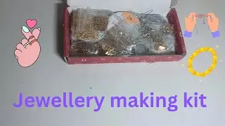 Unboxing Jewellery Making Kit(golden and silver)||Jewellery making materials with name for beginners