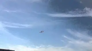 Endeavor flies over Prospect Studios (Los Angeles, CA)