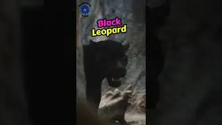 black leopard close up