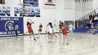 The St. Helena girls basketball team plays a North Central League I game at Lower Lake on Jan. 9.