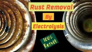 Rust removal by electrolysis 🔥DIY at Home... 100% Result