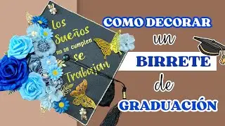 ✨How to decorate a graduation cap 🥰🎓#temu