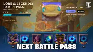 NEW BATTLE PASS - LORE & LEGENDS: PART 1 PASS | TFT 16