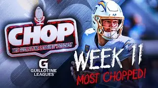 Most Chopped Players in Week 11 Guillotine Leagues&trade; (and What to Bid on Them!)