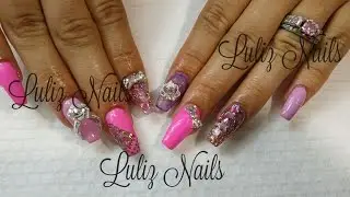 Uñas Acrílicas Cambio de diseño De punta Cuadrada a Punta coffin