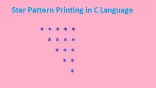 star pattern printing by c language #shorts